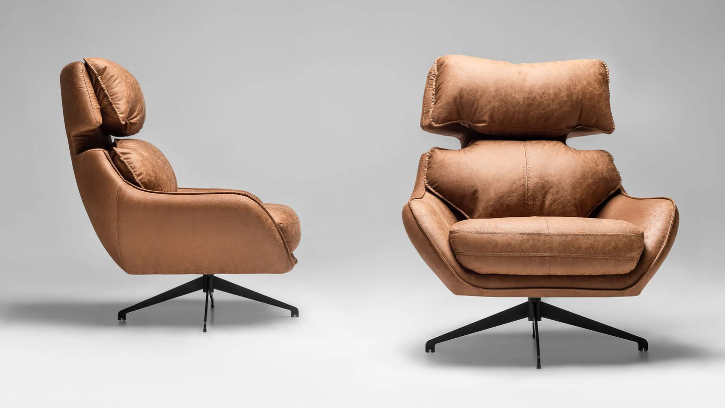 Drehsessel Leon - Luxus Komfort 360 Grad Drehfunktion